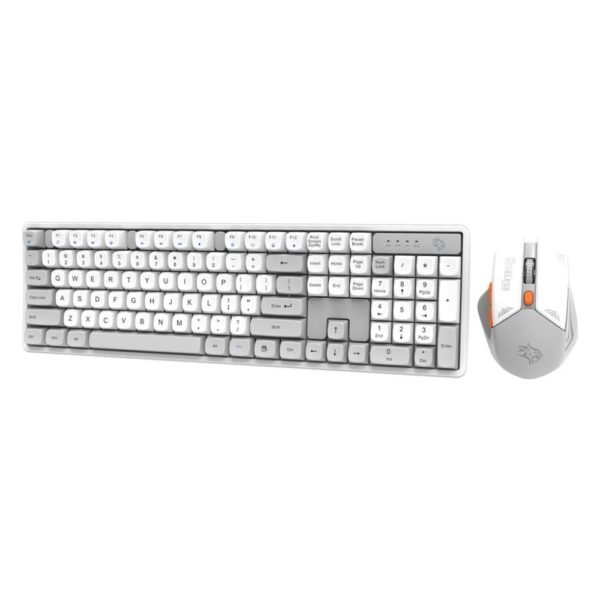 Porodo Gaming Wireless Keyboard Mouse Set 2.4GHz with 1600 DPI